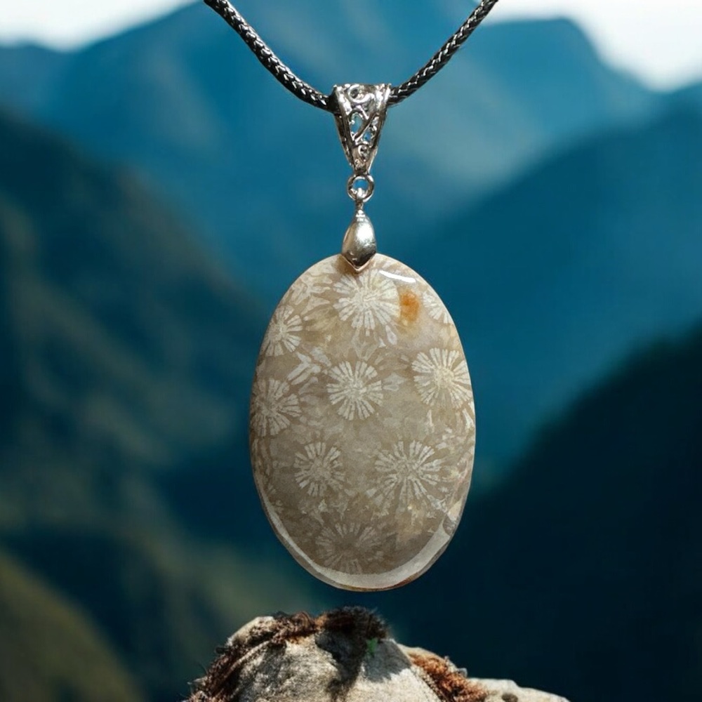 Beautiful Coral Jade Necklace